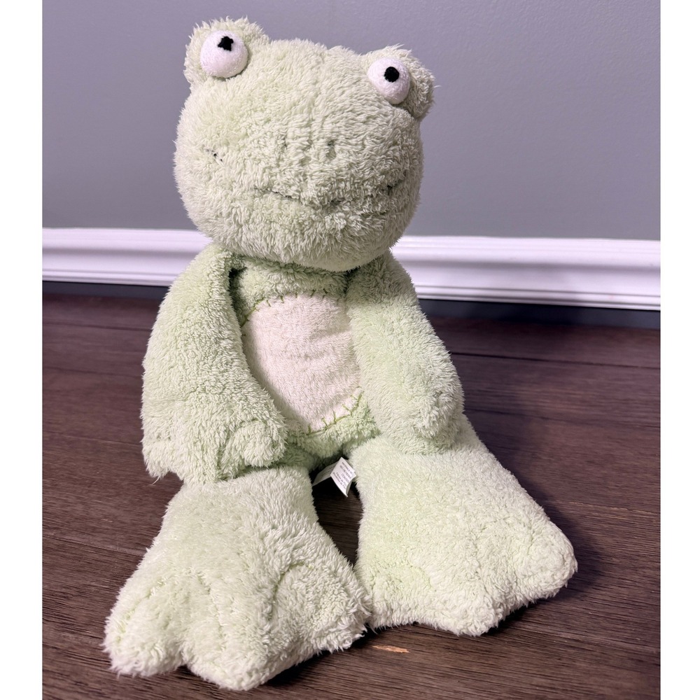 Pottery Barn Kids Critter Sitter Plush Frog Stuffed Animal Toy Chamois